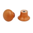 thumbnail image 3 of Unique Bargains Pre-drilled Wooden Door Drawer Cupboard Knobs Handles 23x17mm Brown 25pcs, 3 of 5