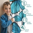 thumbnail image 3 of Blackout Kids Curtains,White Blue Butterfly Pattern Childrens Insulated Curtains Set Of 2,Bedroom Essentials,Toddler Room Decor 42"x54", 3 of 5
