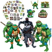 Teenage Mutant Ninja Turtles TMNT Action Figures Ninja Turtles Toy Set , Ninja Turtles Toyset Mutant Teenage 6 Pieces Set 4.7inch
