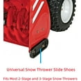 thumbnail image 5 of (2 Pack) Universal Snow Thrower Slide Shoes  490-241-0010 Fits Most 2-and 3-Stage Throwers Snowblower Skid Shear Pins Carriage Bolts Includes Mounting Hardware for MTD Troy-Bilt Yard Machines, 5 of 7