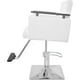 thumbnail image 3 of Sillon Silla Barberia Estetica Cuadrada 360° Moderna Blanca, 3 of 5