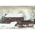 thumbnail image 3 of Jacobs, Billy 24x17 Black Modern Framed Museum Art Print Titled - Christmas Wagon, 3 of 5