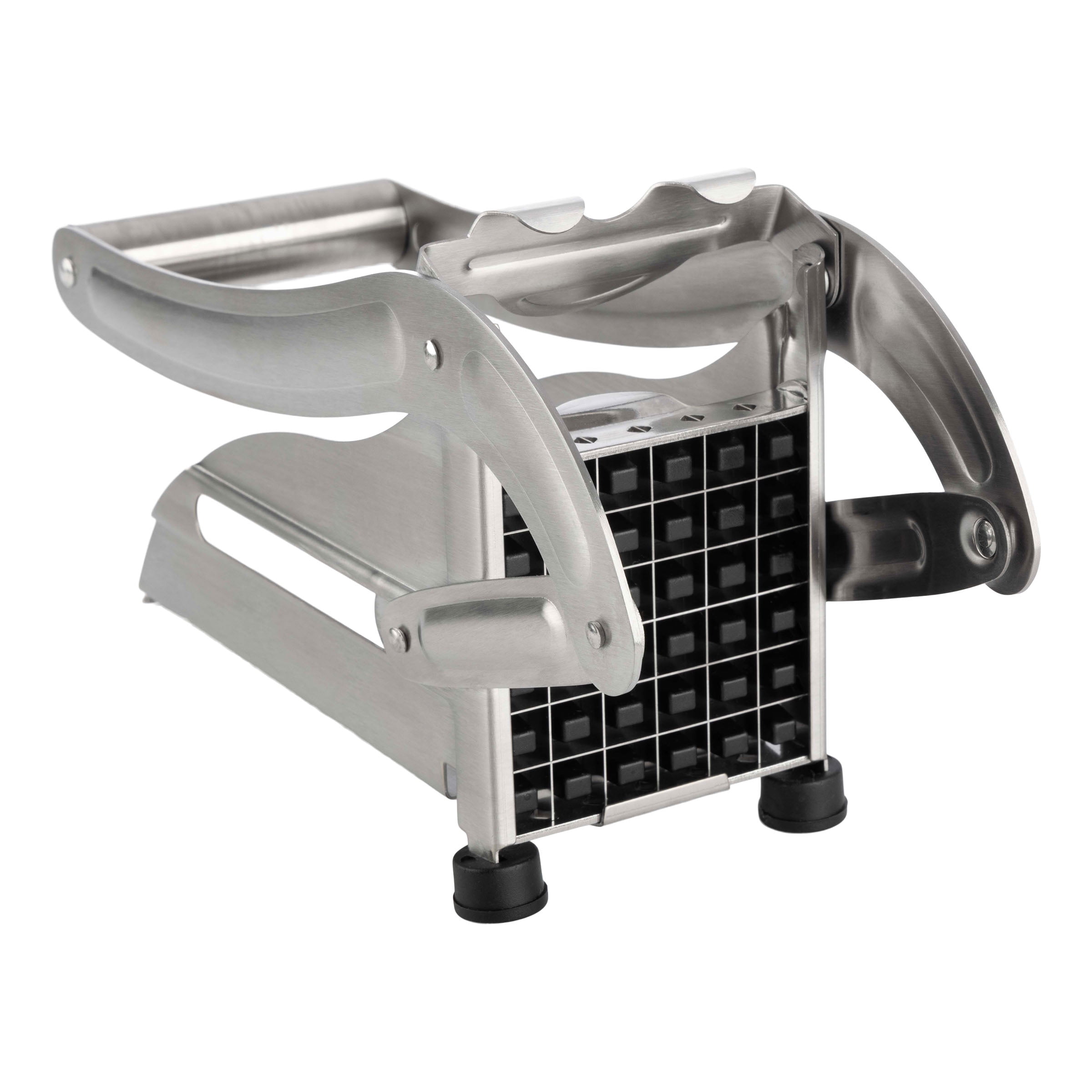 Classic Cuisine French Fry Cutter - Potato Cutter with Two Blades and Non-Slip Suction Cups