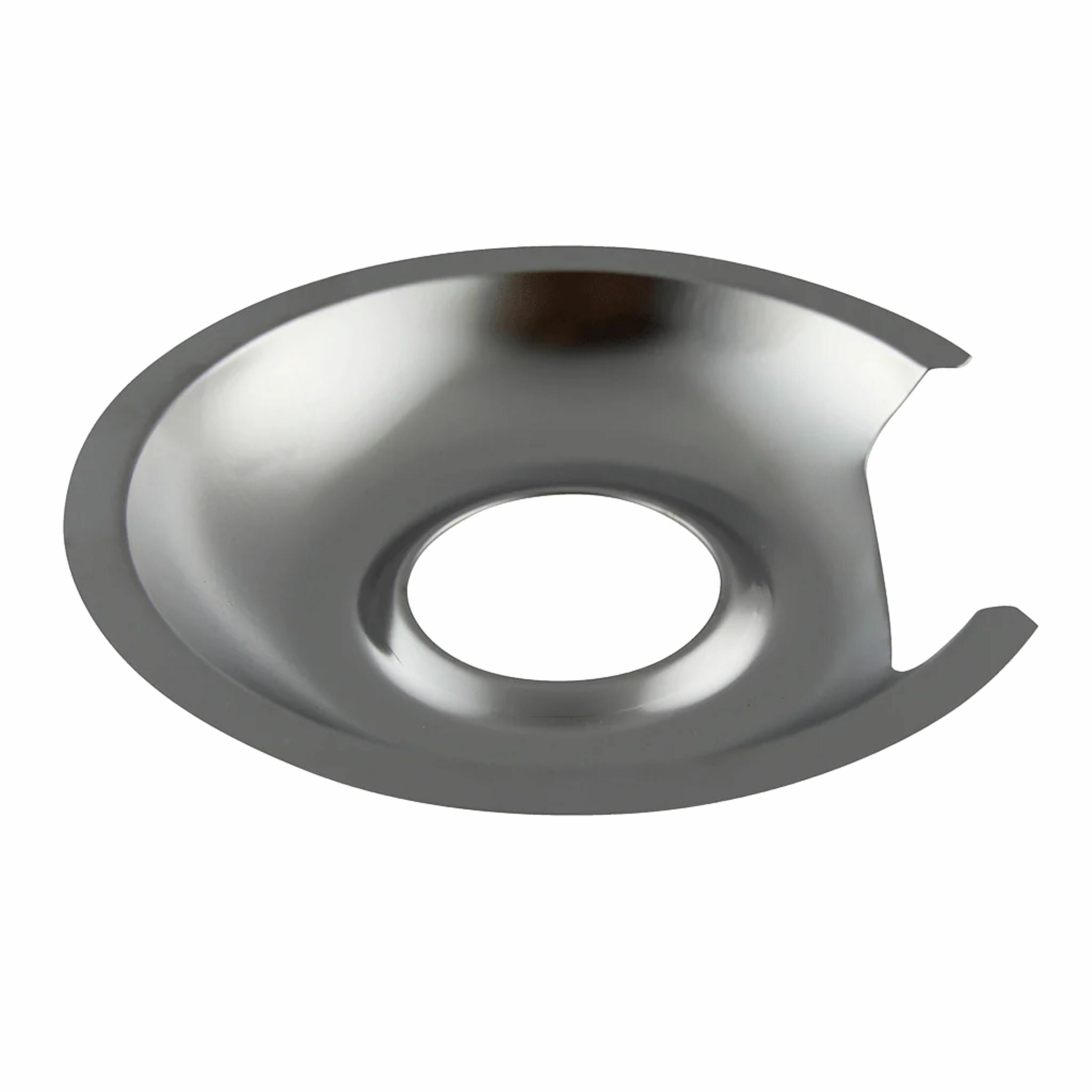Range Kleen Style D 8-Pack Heavy Duty Chrome 4 Piece Drip Pans and 4-Piece Trim Rings - Silver
