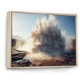 thumbnail image 2 of Designart "Burst of the White Geyser" Landscapes Floater Framed Canvas Art Print, 2 of 7