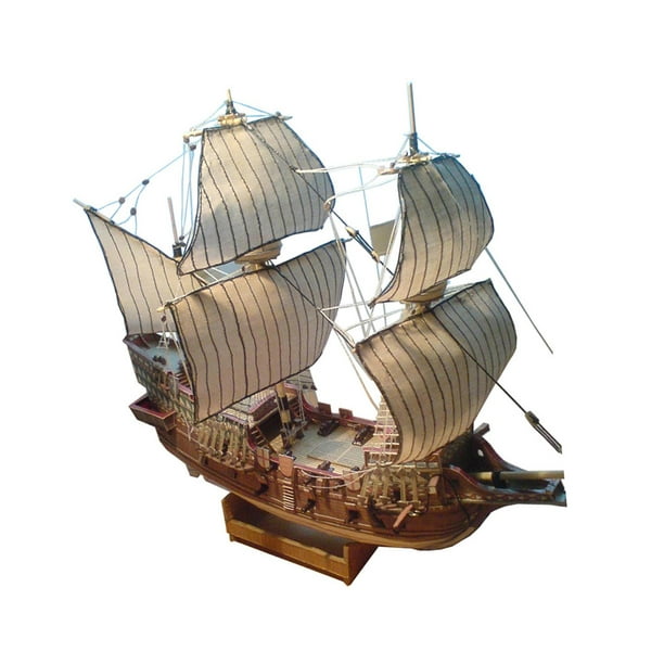 Ship Figure,1:100 Scale paper ship model Kits 3D puzzles,DIY Ship Craft Model  Kits Ship Building Kits,Desk Decoration Sailboat Large Model Pirate Ship,Sailboat  Watercraft puzzle for Men 