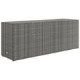 thumbnail image 5 of vidaXL Garden Storage Cabinet Gray 78"x21.9"x31.5" Poly Rattan, 5 of 7