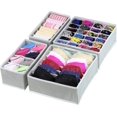 thumbnail image 4 of Simple Houseware Closet Underwear Organizer Drawer Divider 4 Set + 6 Set Drawer Divider Baskets Bins, 4 of 5