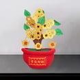 thumbnail image 2 of Abbracc Chinese Artificial Decoration Golden Desktop Cloth Stuffed Potted Ornament for M, 2 of 5