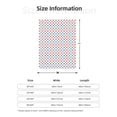 thumbnail image 5 of Sikiie Red Blue Polka Dots Cozy Flannel Fleece Throw Blanket: Lightweight & Thick for All Seasons - Perfect for Women, Men, & Kids"50"x40", 5 of 6