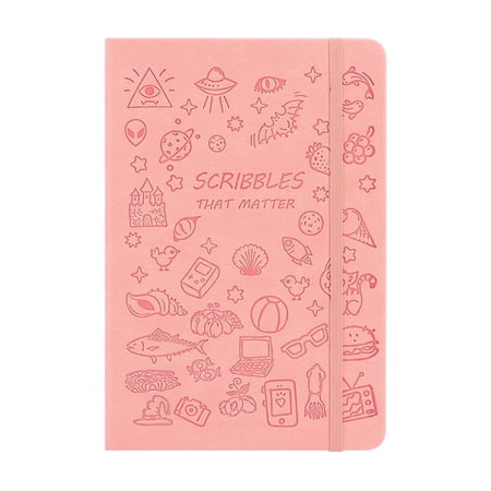 Orangide Notebook Softcover Cartoon A5 Journal for Students Cute Diary with Elastic Band Lined Pages for Business Notes