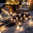 thumbnail image 4 of Cadena de lámpara Irfora 3 metros / 9.8 pies 30 LED Bola de burbuja Diseño de globo Linterna de cadena Luz constante Brillo y flash 2 modos de iluminación IP44 Resistencia al agua 3 * AA Operado por c Irfora Cadena de lámpara, 4 of 7