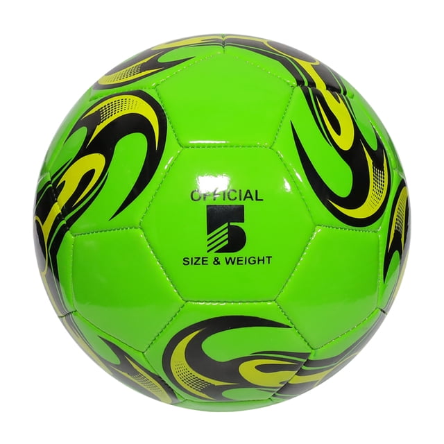Maoww Size 5 Football Ball With Cool Patterns Soft And Scratch-Resistant PVC Leather Cool Patterned green