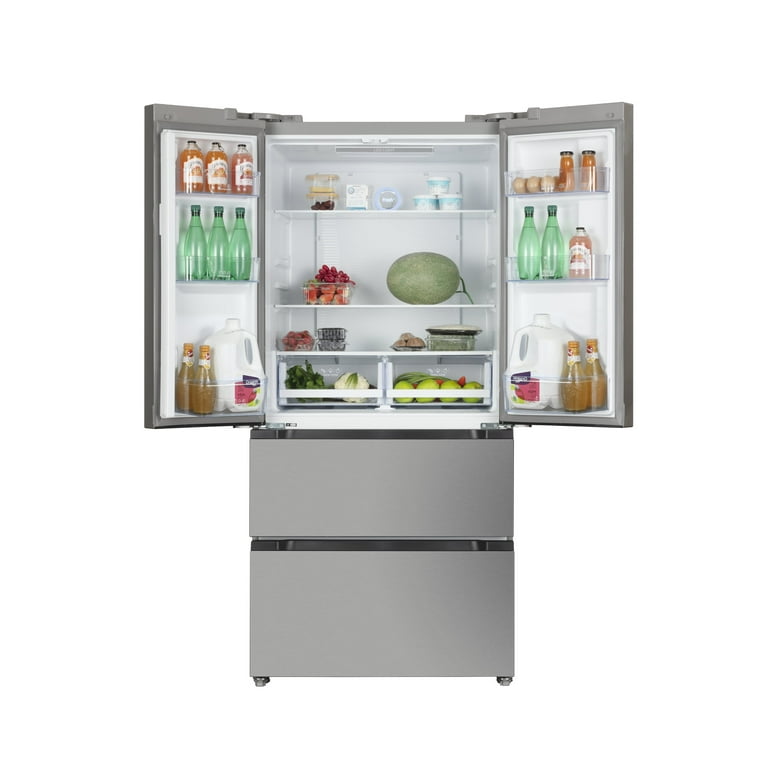 Hamilton Beach HBF2067 RFR1504 French Door Full Size Refrigerator with  Freezer Drawer, 20.8 cu ft, Stainless Steel, Stainless : : Home