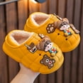 thumbnail image 4 of Ketyyh-chn99 Baby Toddler Boys House Slipper Cartoon Kids Girls Indoor Bedroom Shoes Yellow,28, 4 of 4