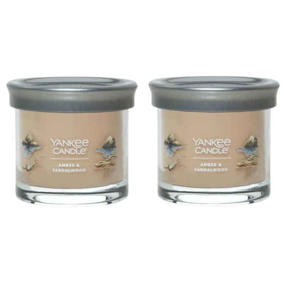 Vela Yankee Candle Pequeña Vaso Ámbar y Sándalo 125 mL