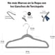 thumbnail image 2 of MAGMALIFE 50 Ganchos de Terciopelo para Ropa Infantil, Gancho Plateado Giratorio de 360 Grados, Adecuado para Todo Tipo de Ropa, Antideslizante, 35 cm de Largo (Gris), 2 of 8
