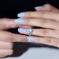 thumbnail image 4 of Silvago Jewel 14K White Gold Over Ring for Her - 1.9 Ct Pear Cut Diamond Ring for Women's - Split Shank Diamond Engagement Wedding Ring for Women's - Silver Diamond Beautiful Special Occasion Ring, 4 of 8