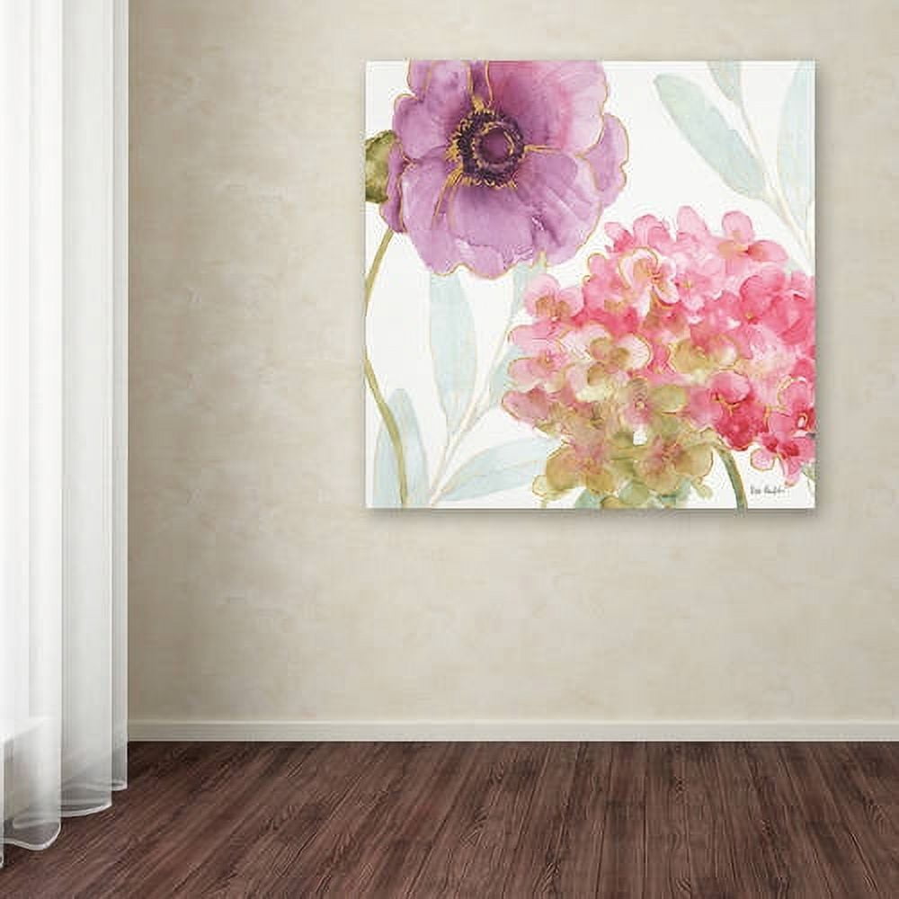 Trademark Fine Art "Rainbow Seeds Flowers IX" Canvas Art by Lisa Audit