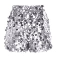 thumbnail image 5 of hotojiny Women's Sequin Shorts Trendy Sparkly Party Clubwear Summer Casual Elegant High Waisted Pull on Shorts, 5 of 6