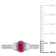 thumbnail image 2 of Everly Women's Ruby 14K White Gold Engagement Ring, 2 of 8