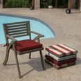 thumbnail image 6 of ARDEN Outdoor Seat or Rocking Chair Cushion, 19 x 18, Water Repellent, Fade Resistant, Ruby Red Leala, 6 of 12