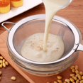 thumbnail image 3 of Stainless Steel Colander Long Handle Juice Soybean Milk Soup Filter Skimmer Tool, 3 of 6