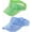 Green+blue, variant on 2PCS Bling Rhinestones Sport Sun Visor Hats for Women Adjustable Summer Cap