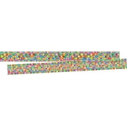 Barker Creek Double-Sided Border, Retro, for Bulletin Boards, Reception Areas, Halls, Break Rooms, Office, School, Home Learning Decor, 3 x 35 (942)