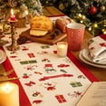 thumbnail image 2 of Christmas Table Runner, Winter Christmas Decorations Table Runners 72 Inches Long, Mas Decor Indoor Outdoor Farmhouse Home Kitchen Dining Party Decor Christmas Runner, 2 of 6