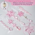 thumbnail image 4 of Bewildely 18 Uds. De adornos de cristal deslumbrantes acrílicos y guirnaldas de carámbanos para impresionantes adornos de carámbanos de árbol Kits de decoración para fiestas azul, 4 of 6