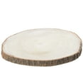 thumbnail image 4 of Barky Natural Wood Slabs Rustic Ornament Slice Tray Table Charger - 16 Inch Dia, 4 of 8