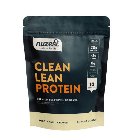 Nuzest - Pea Protein Powder - Clean Lean Protein, Premium Plant Based, Dairy Free, Gluten Free, GMO Free Smooth Vanilla, 8.8 oz