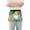Dwarf and Sunflowers, variant on Gnome and Fall Leaf Server Apron with 3 Pockets Waterproof Waitress Waist Short Apron for Man Woman 12 Inches