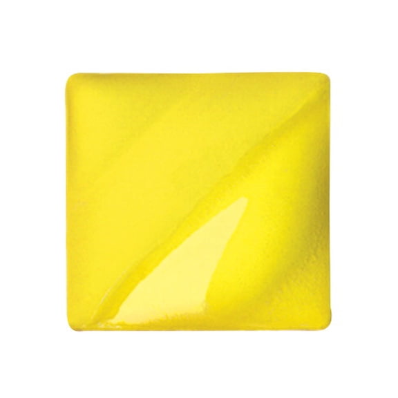 Amaco Velvet Lead-Free Non-Toxic Semi-Translucent Underglaze, 1 Pint, Intense Yellow