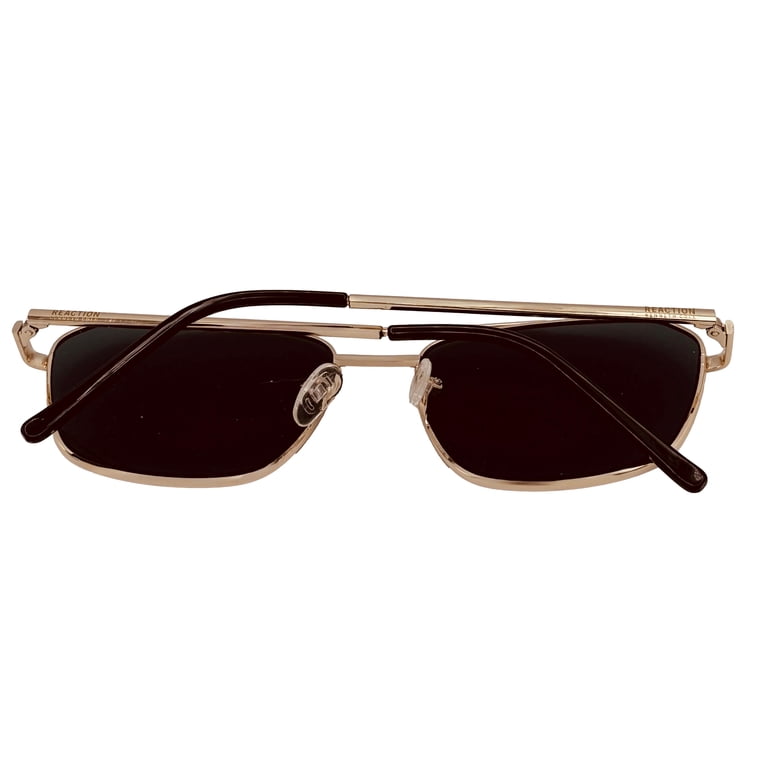 Kenneth Cole Reaction Mens Rectangle Gold Metal Sunglass  display picture 2