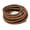 Vintage Tan, variant on Braided Genuine Leather Cord 6 mm Round 1.1 Yards - Folded Bolo Real Leather Strap for Bracelet, Necklace, Bolo Tie, Craft and Jewelry Making