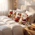 thumbnail image 5 of Christmas Indoor Decorations 2026 4 Pack Christmas Decorative Throw Pillow Covers Stereo Visual Holiday Cushion Slipcovers Pillow Cases With Hidden Zipper For Sofa Couch, 5 of 7