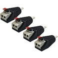 thumbnail image 3 of Speaker Wire to RCA Adapter Converter, RCA to Speaker Wire Adapter Subwoofer Speaker Phono RCA Male to AV 2 Screw Terminal Video Audio Spring Press Type Balun for CCTV, 4 Pack, 3 of 6