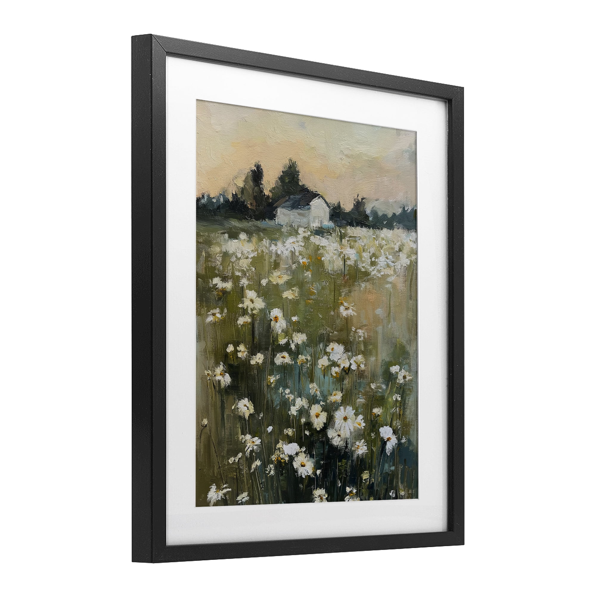 Stupell Industries Expressive Endless Daisies Black Framed Print Under Glass, design by Svetlana Aleynikova