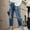 BU1, variant on Women's Elegant High Waisted Straight Leg Jeans With Pockets And Stylish Rolled Hems Short Jean Pants for Women Jean 18 Denim Waist Long Stilt Pants Straight Women Slim Fit Pants Women plus Size Women