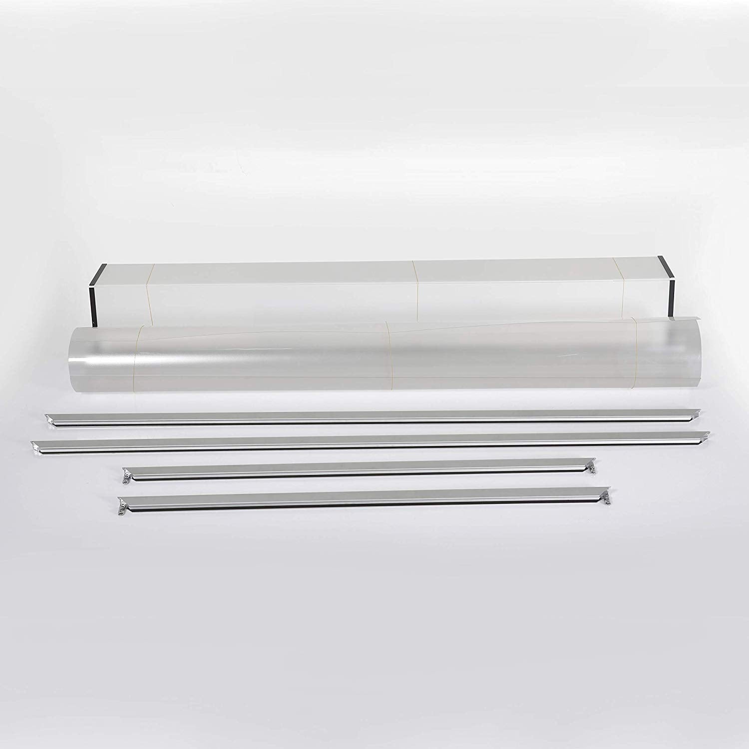 M&T Displays 40x60" Silver, Portable Aluminum Snap Poster Photo Picture Frame, Front Loading