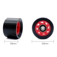thumbnail image 1 of facefd Roue de Patin en Ligne PU Résistante à l'Usure 58mm Roues 82A Remplacement Noir+rouge, 1 of 9