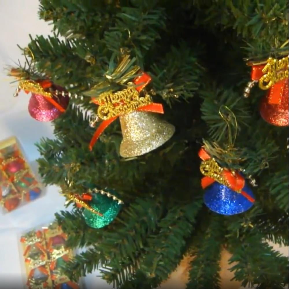 Hanging Jingle Christmas Tree Bells Metal Bells Christmas Holiday  Decorative Open Decoration Decoration & Hangs Mistletoe Ball Hanging Large  