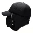 thumbnail image 1 of [Big Save!]Unisex Trapper Bomber Hat Ear Flap Full Face Windproof Winter Ushanka Warm Cap, 1 of 6