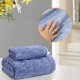 thumbnail image 5 of Juego de toallas de baño de forro polar grueso con diseño de tortuga, suaves, absorbentes y de secado rápido, para relajarse en el spa, forro polar premium, tamaño grande (180 x 203 cm), 5 of 9