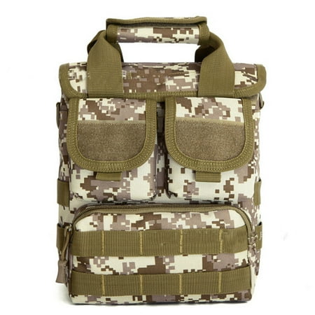 Fashion Men Women Nylon Army Tactical Single Shoulder Bag Messenger Handbag Satchel Tote,Desert Digital