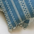 thumbnail image 6 of The HomeCentric Decorative Throw Pillow covers Blue 18"x18" (45x45 cm) Cotton Embroidery, Striped Pillowcases For Sofa Chouch, Hotels, living, Bed Room, Striped Contemporary - Needlework, 6 of 9
