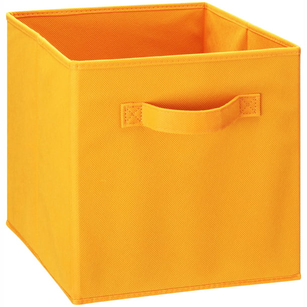 Fabric Storage Drawer Orange, Yellow Fabric Storage Box Uk