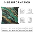 thumbnail image 5 of Fenyluxe Green Black Gold Decorative Square Throw Pillow Covers Short Plush Sofa Couch Home Decoration Pillowcase Aesthetic Style 1PC 22x22in, 5 of 5